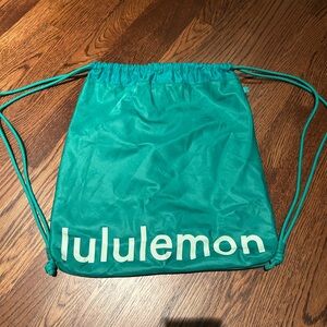 Lululemon Teal Drawstring Bag
